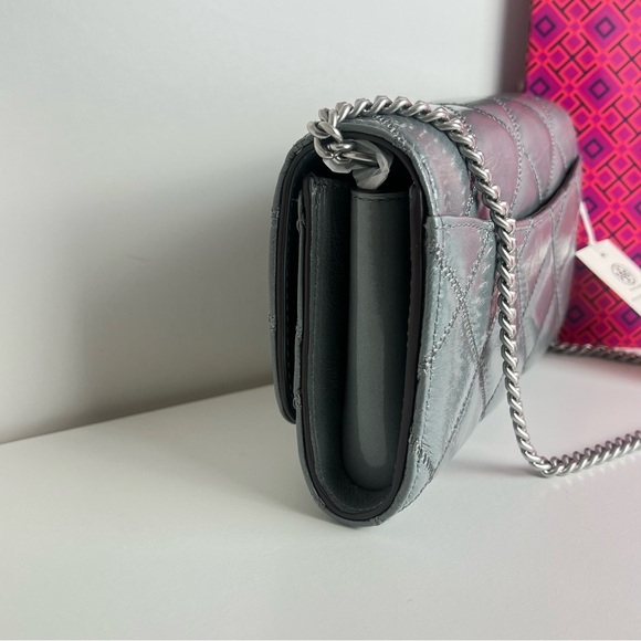 NWT Tory Burch Willa Shine Chain On Wallet - Picture 5 of 9